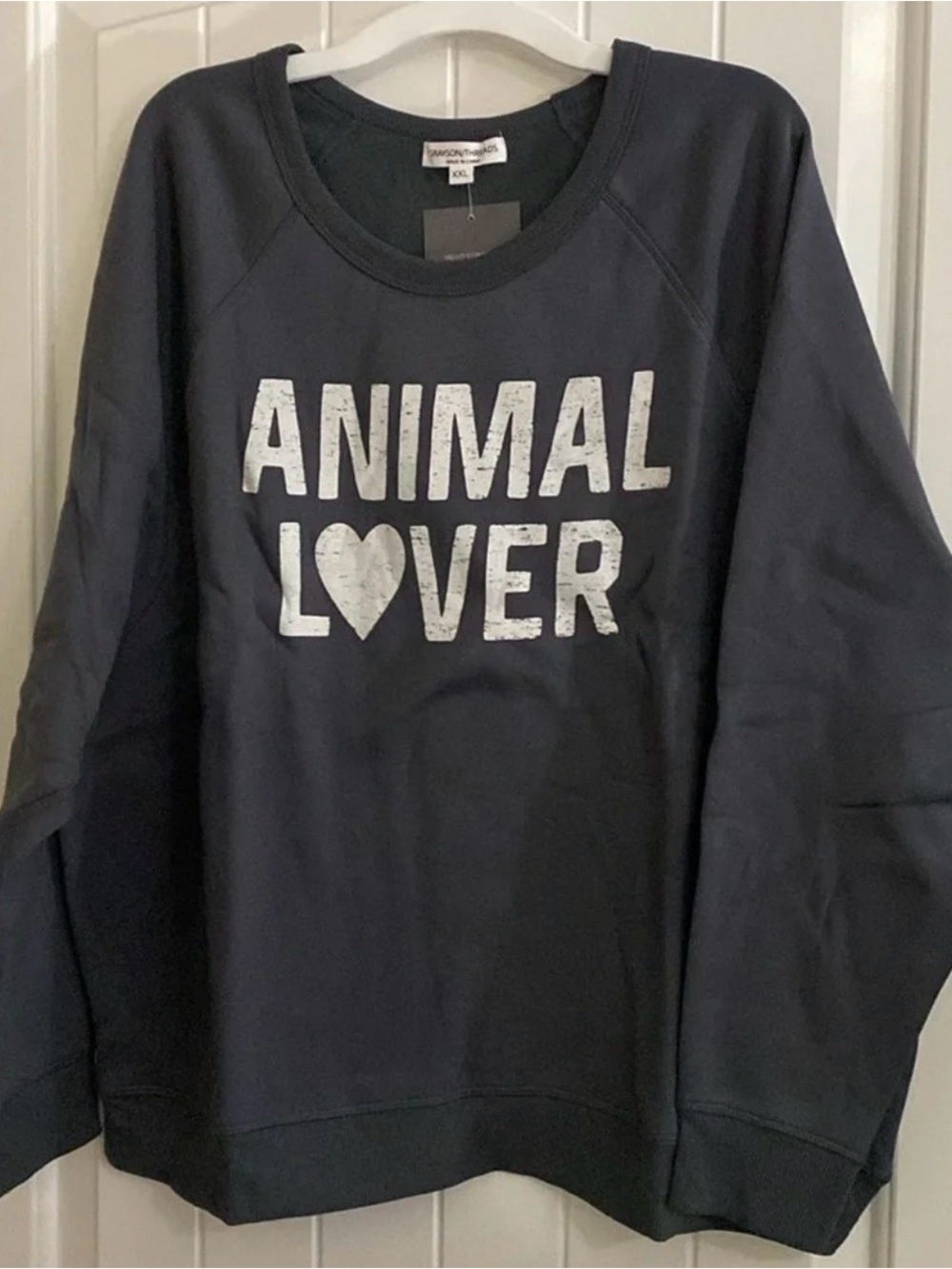 NWT Grayson Threads Animal Lover Graphic gray Sweatshirt xxl